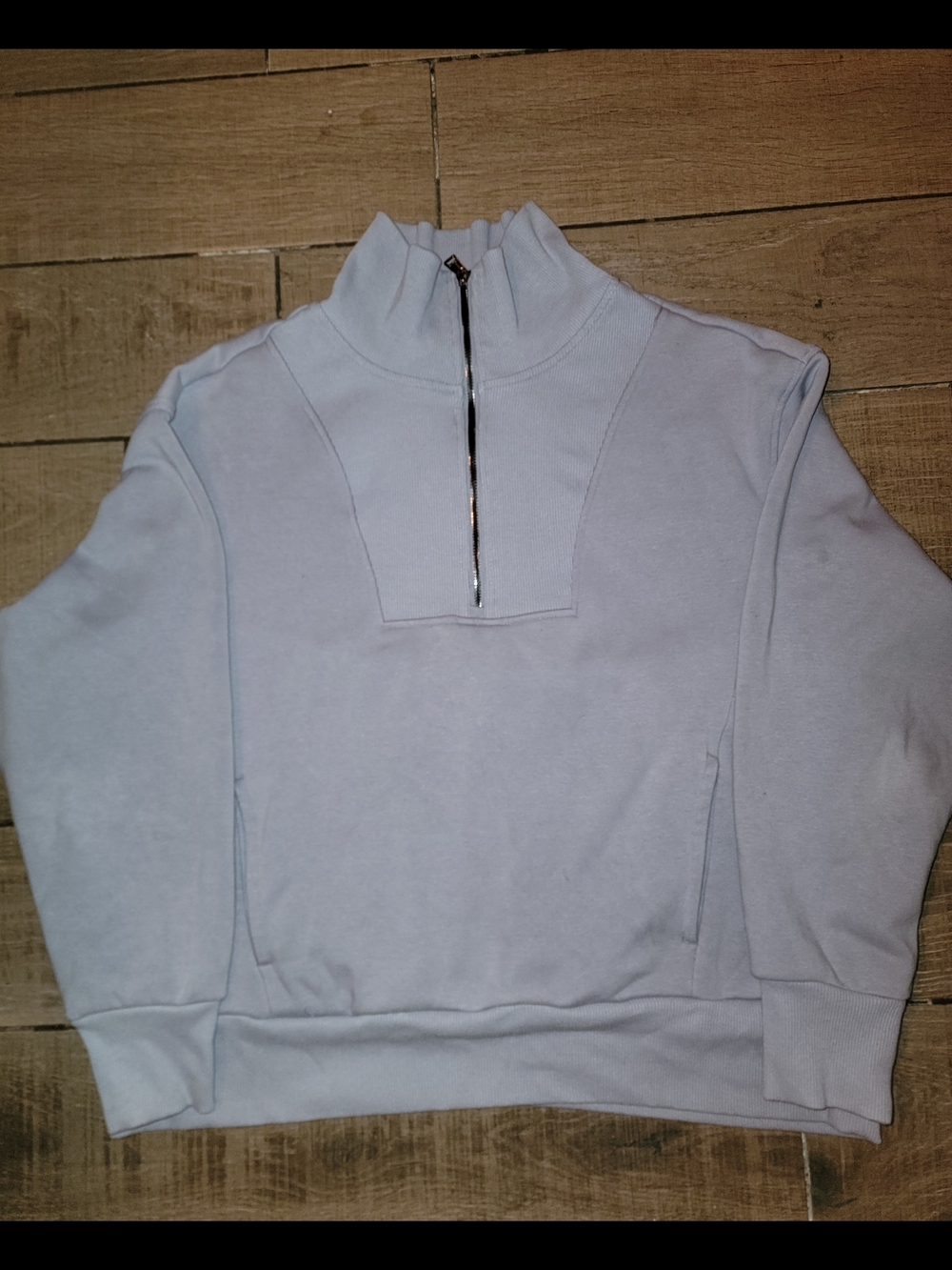 Avia Pale Blue Half-Zip Pullover Hoodie - Picture 4 of 4
